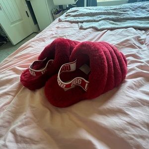 RED UGG SLIPPERS